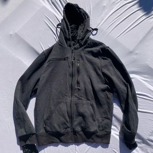 Baubax L travel gray hoodie with multiple pockets